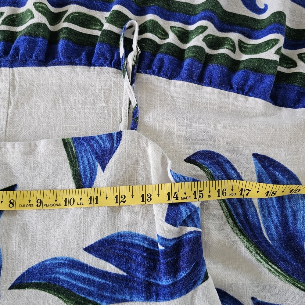 Lable Of Love XL Woman's Blue and White Spaghetti Strap Sundress Maxi - Picture 10 of 14